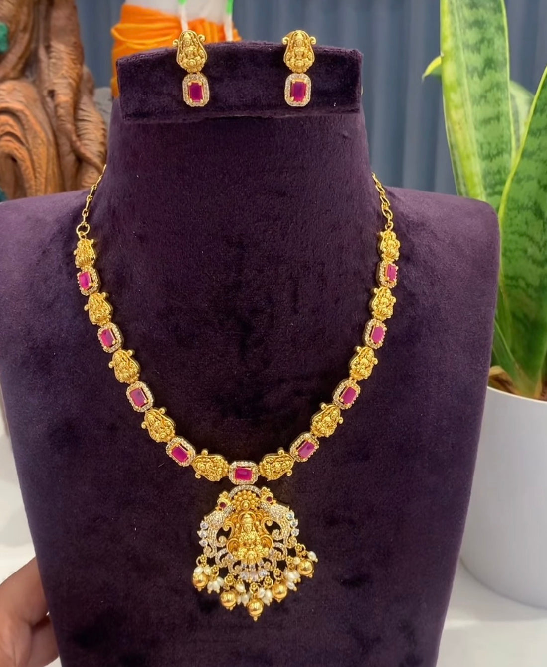 Beautiful Ruby stone Necklace