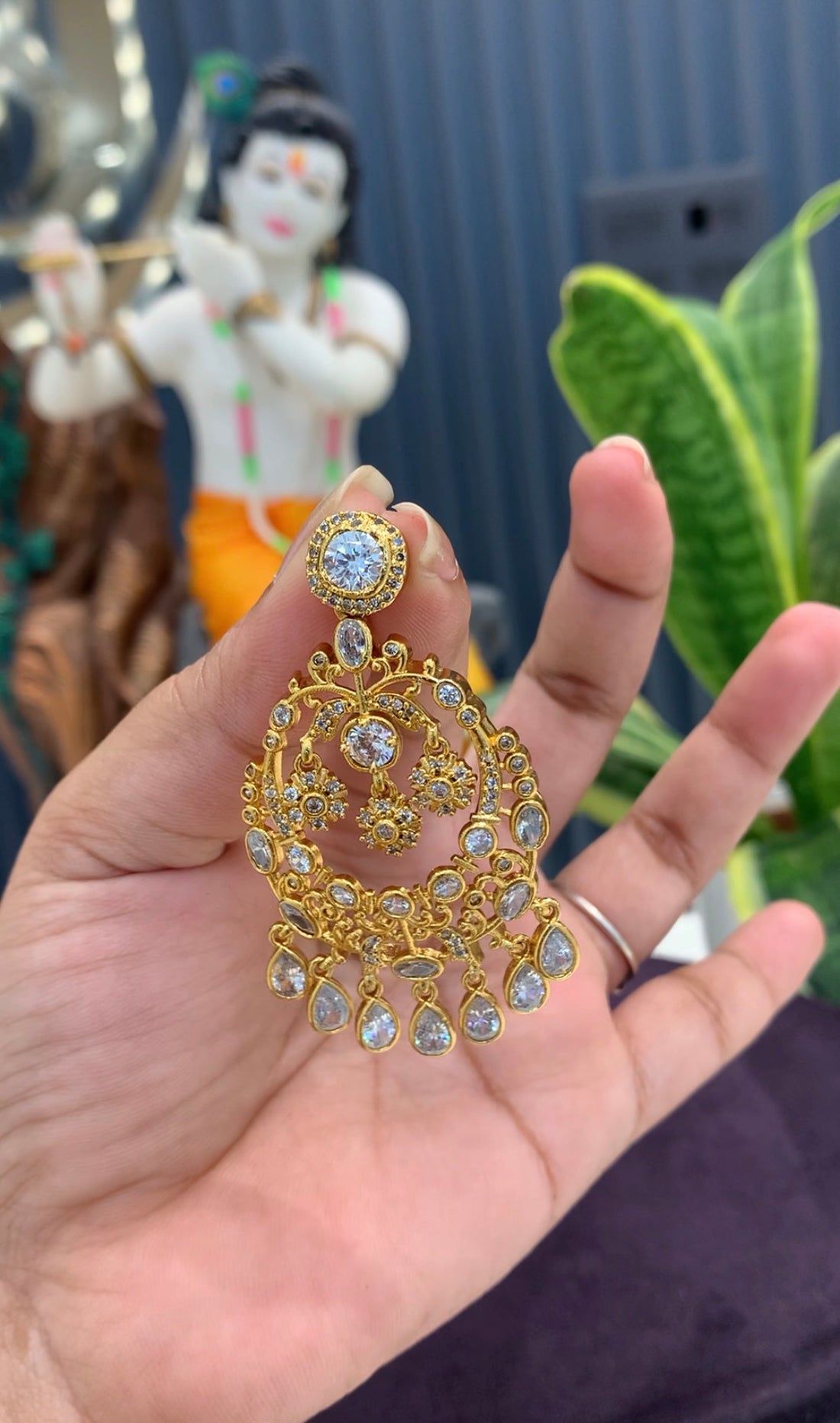 Beautiful chandbali earrings