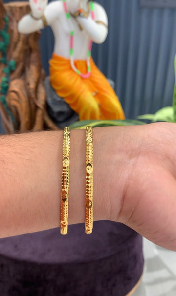 Beautiful gold replica bangles set of 2