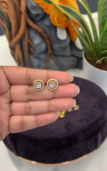 Beautiful white stone studs