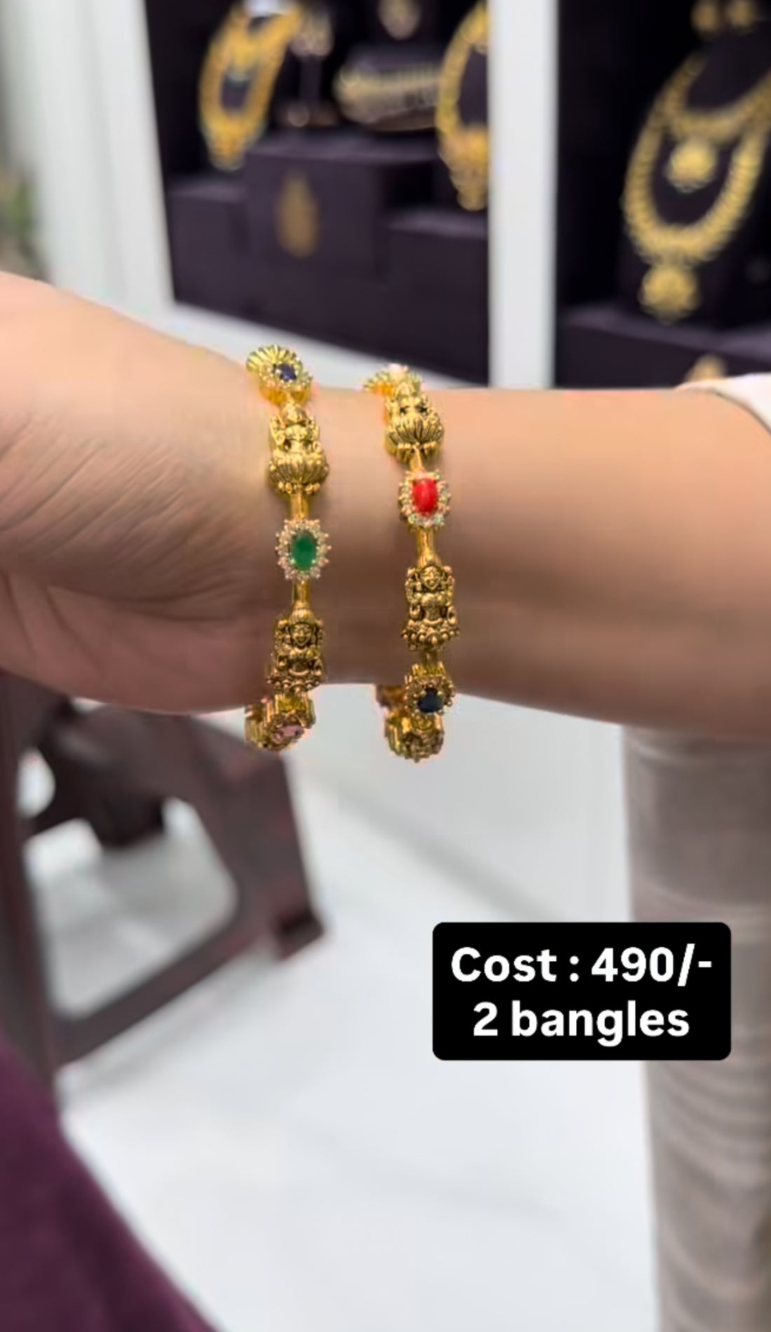 Beautiful navarathana bangles set of 2 bangles