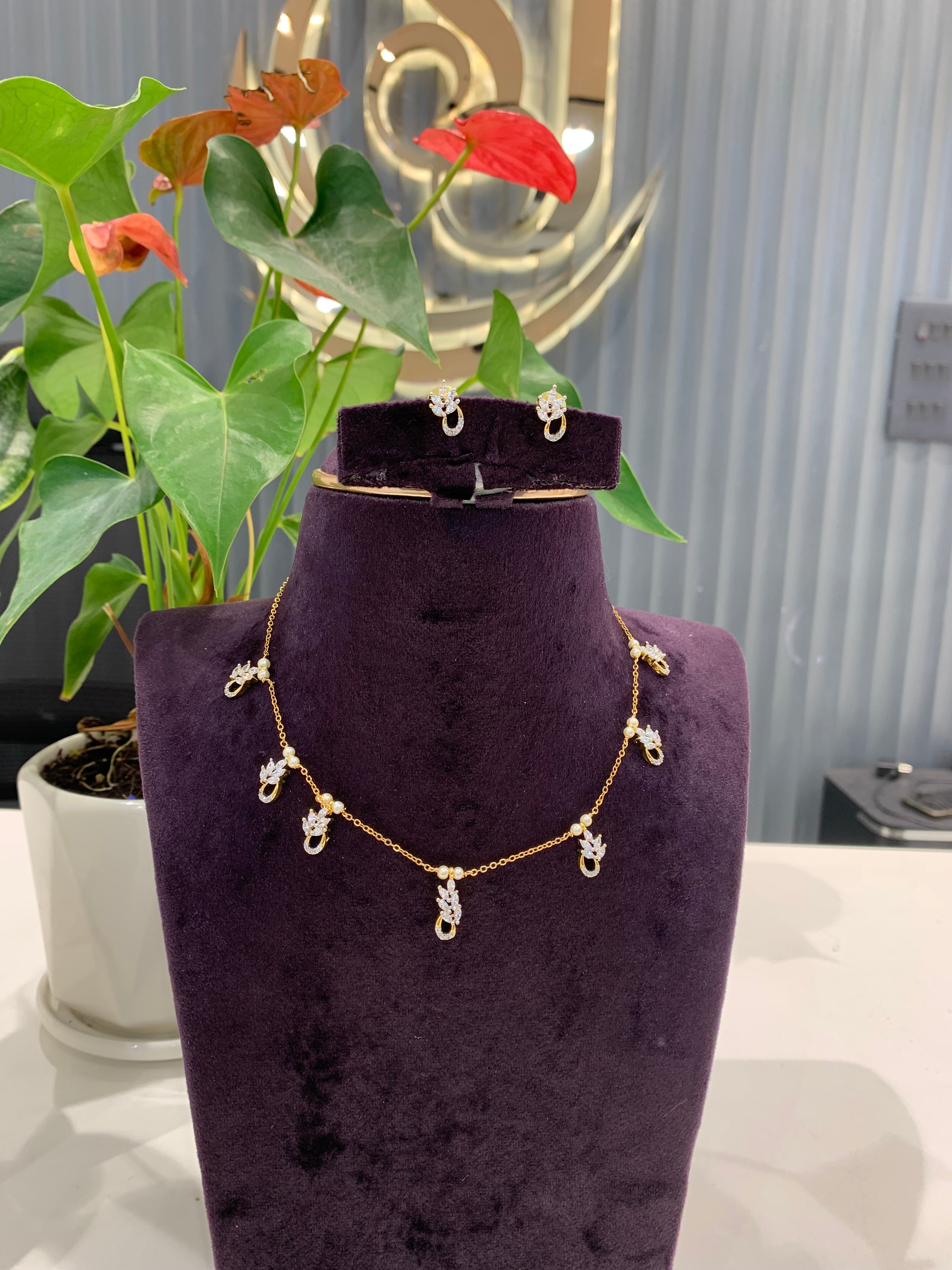 Beautiful customised chandraharam chain set neck length