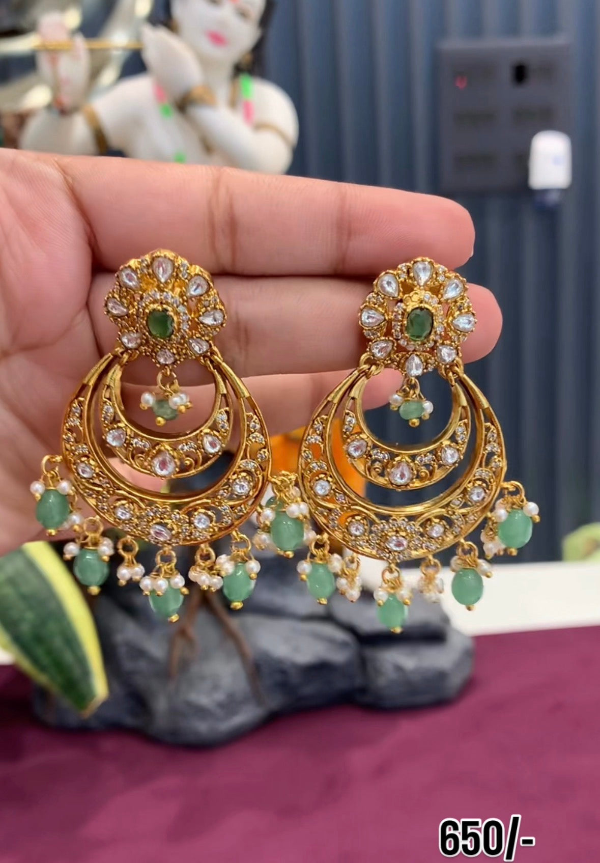 Beautiful customised chandbalis