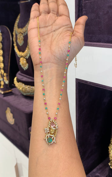 Beautiful customised lord krishna pendant with stylish chain