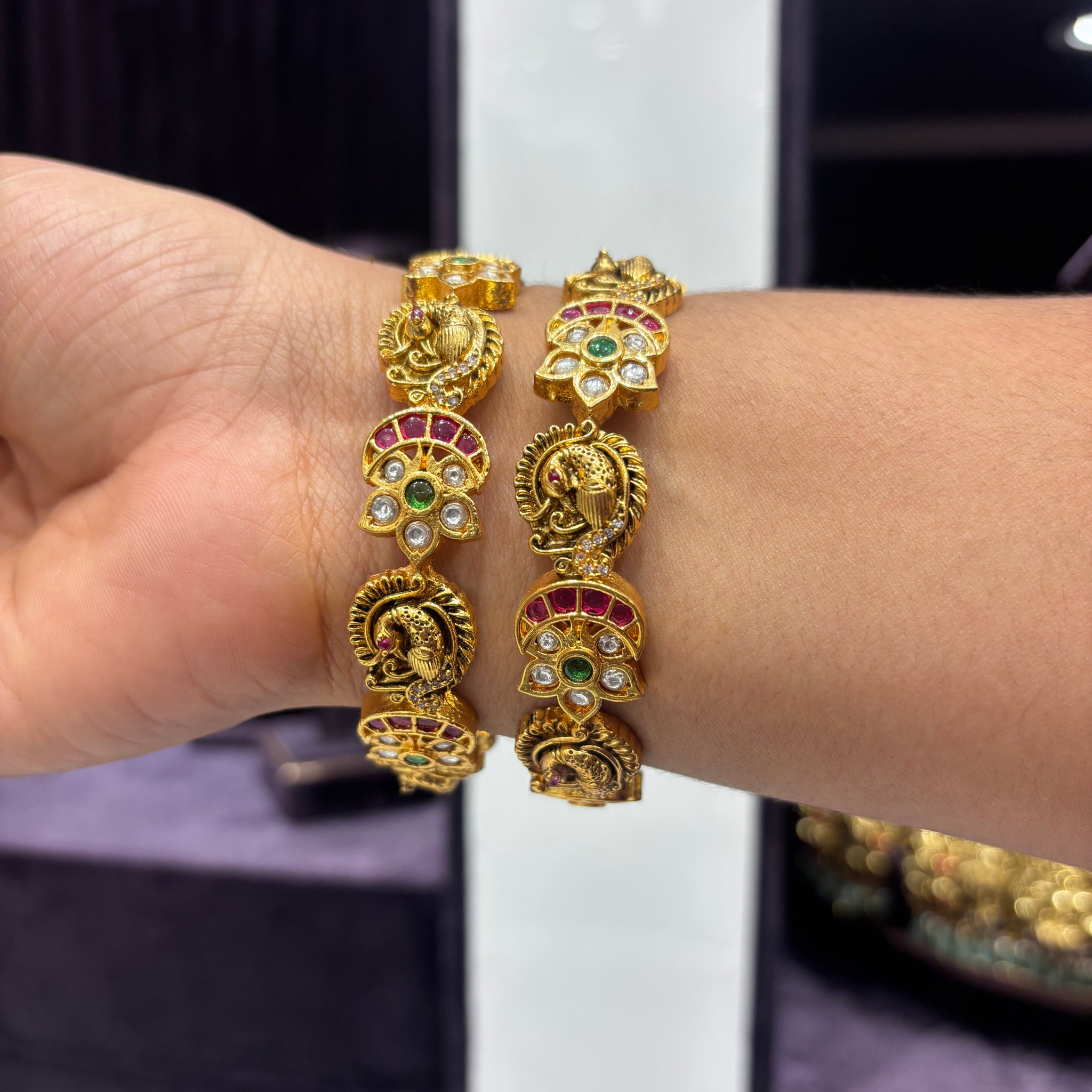 Nakshi Peacock bangles