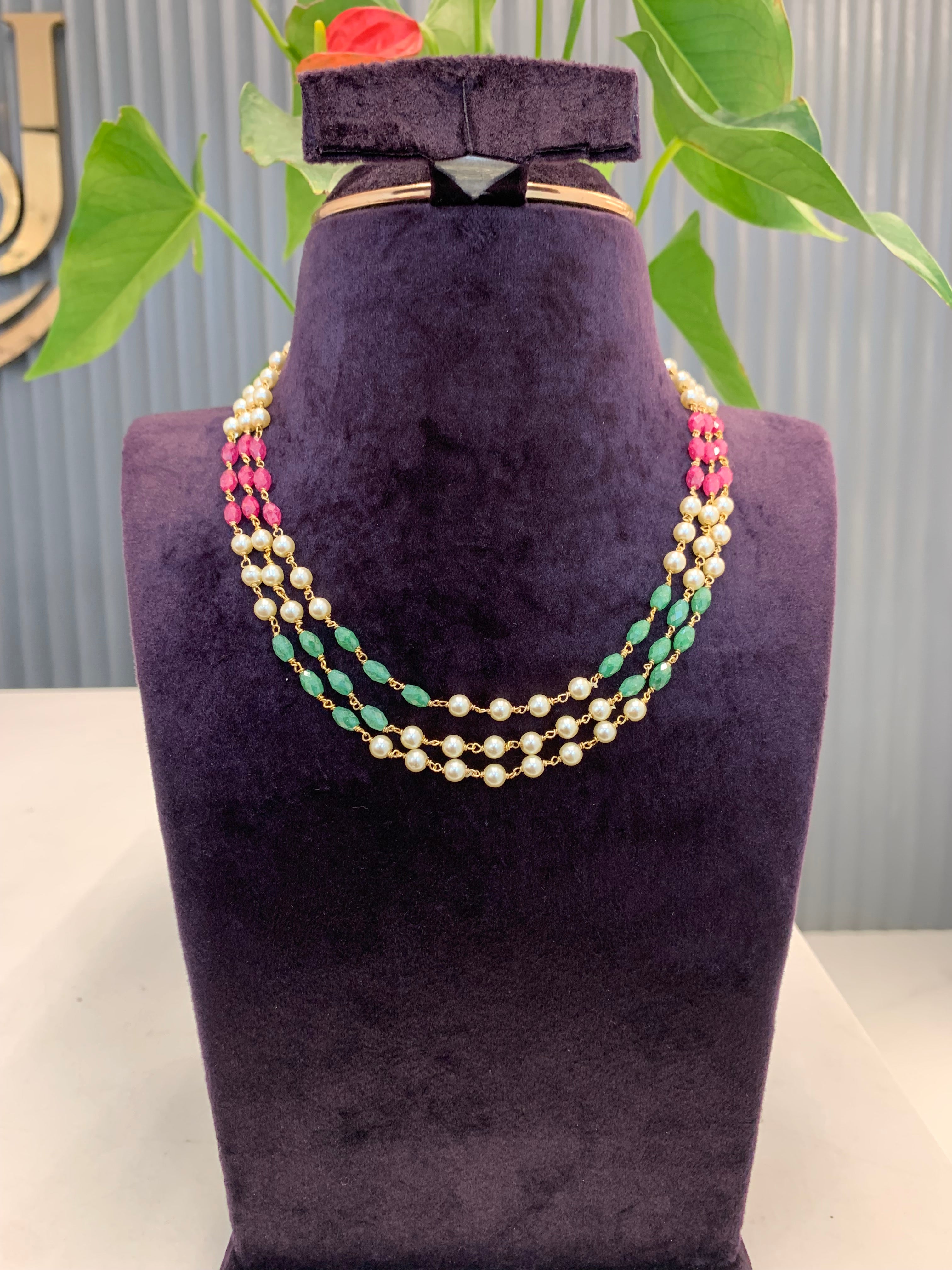 Beautiful 3 line premium beads set