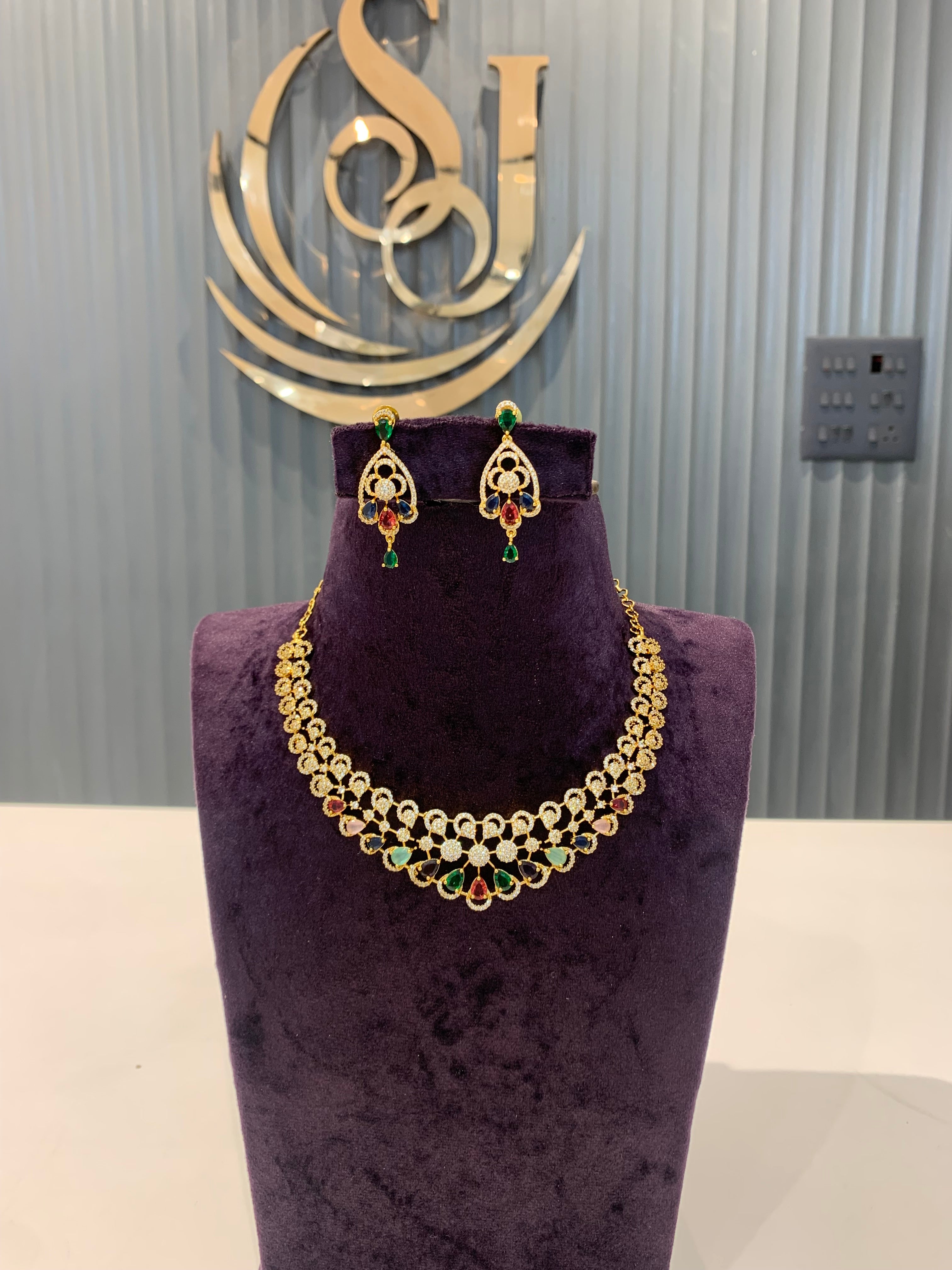 Beautiful multi stone necklace