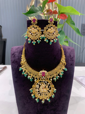 Beautiful kanti style necklace