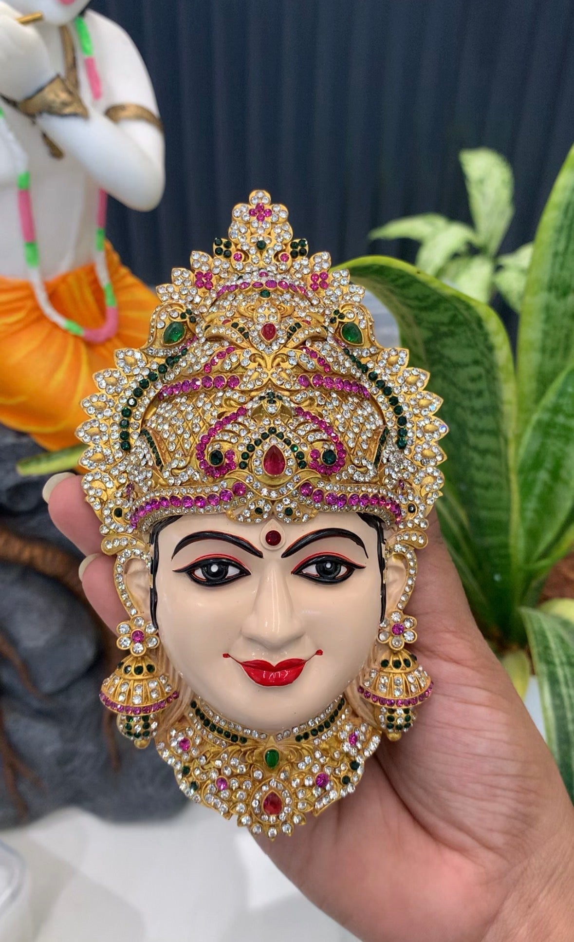 Beautiful Lakshmidevi Face(6 inches)
