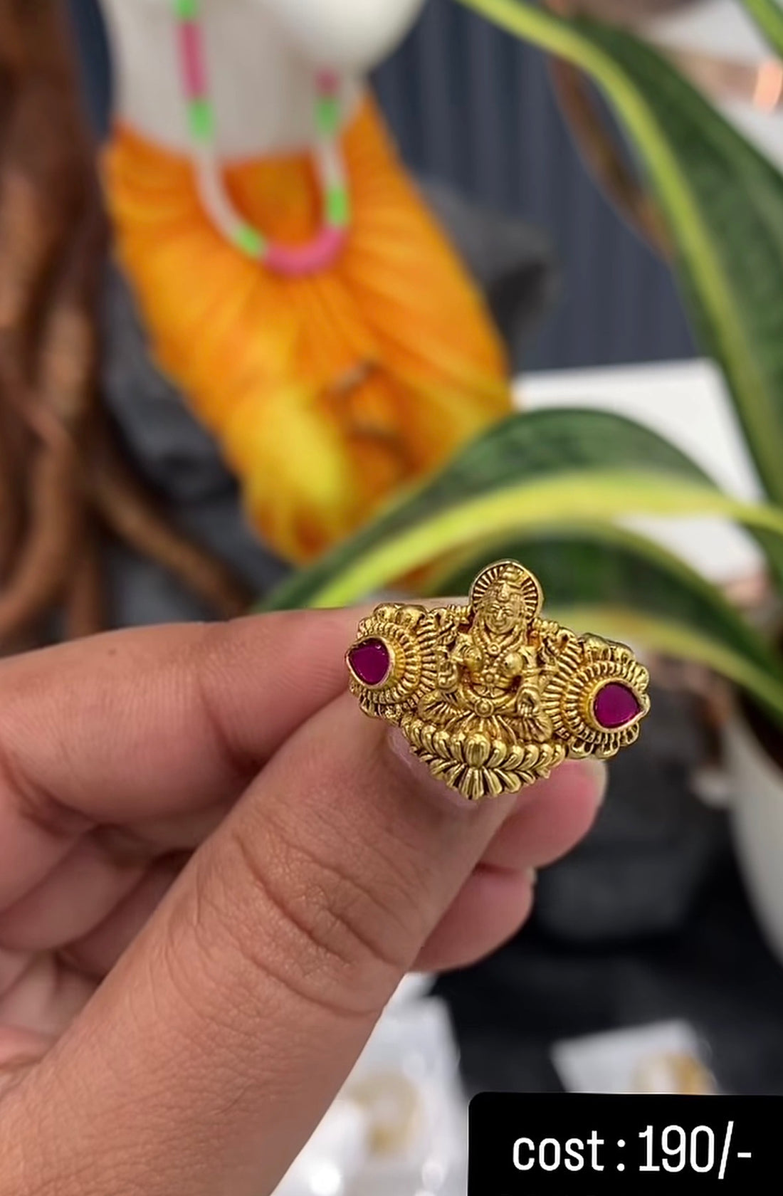 Beautiful adjustable nakhi hand ring