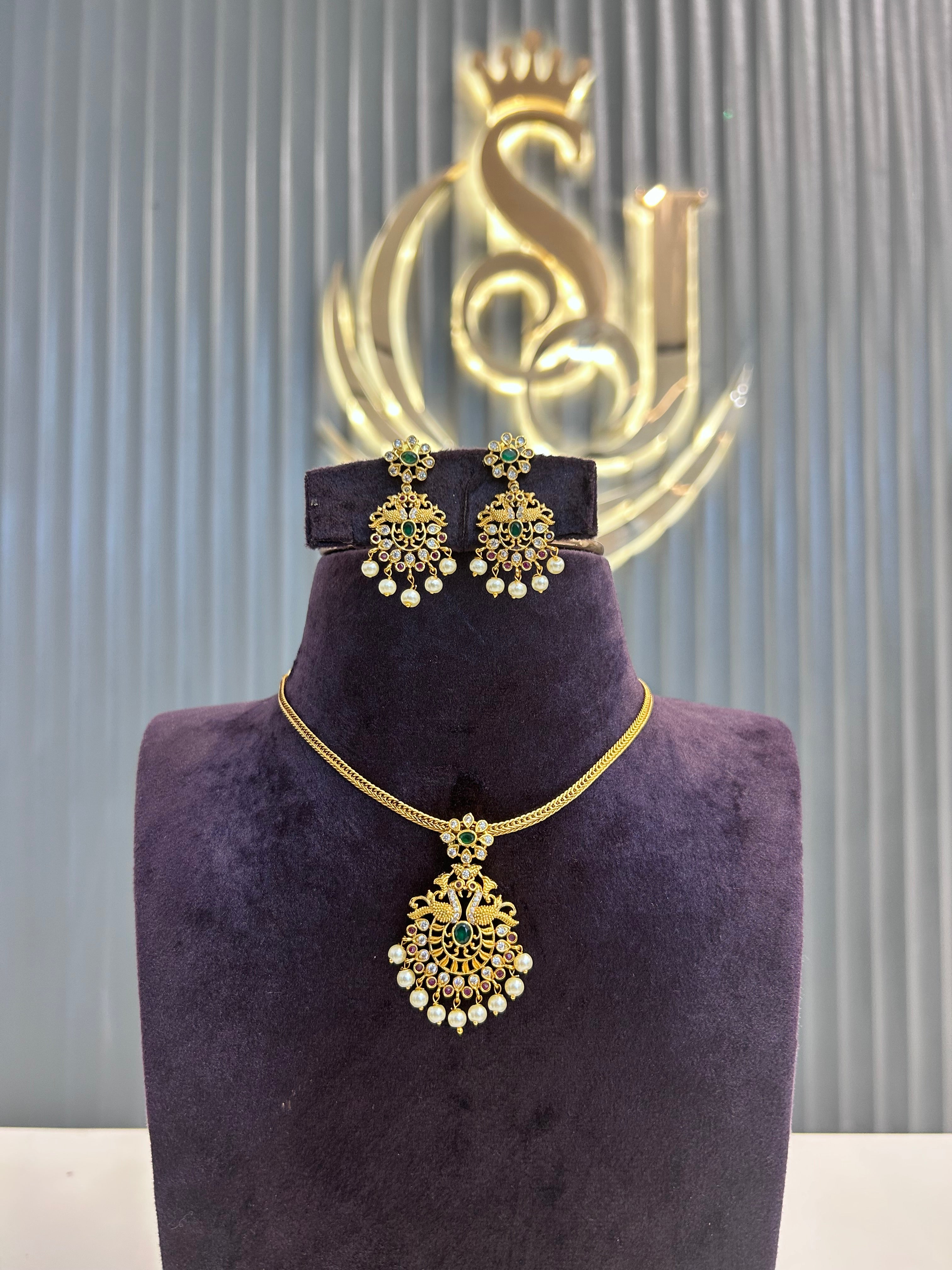 Simple Trendy Nakshi chain Necklace