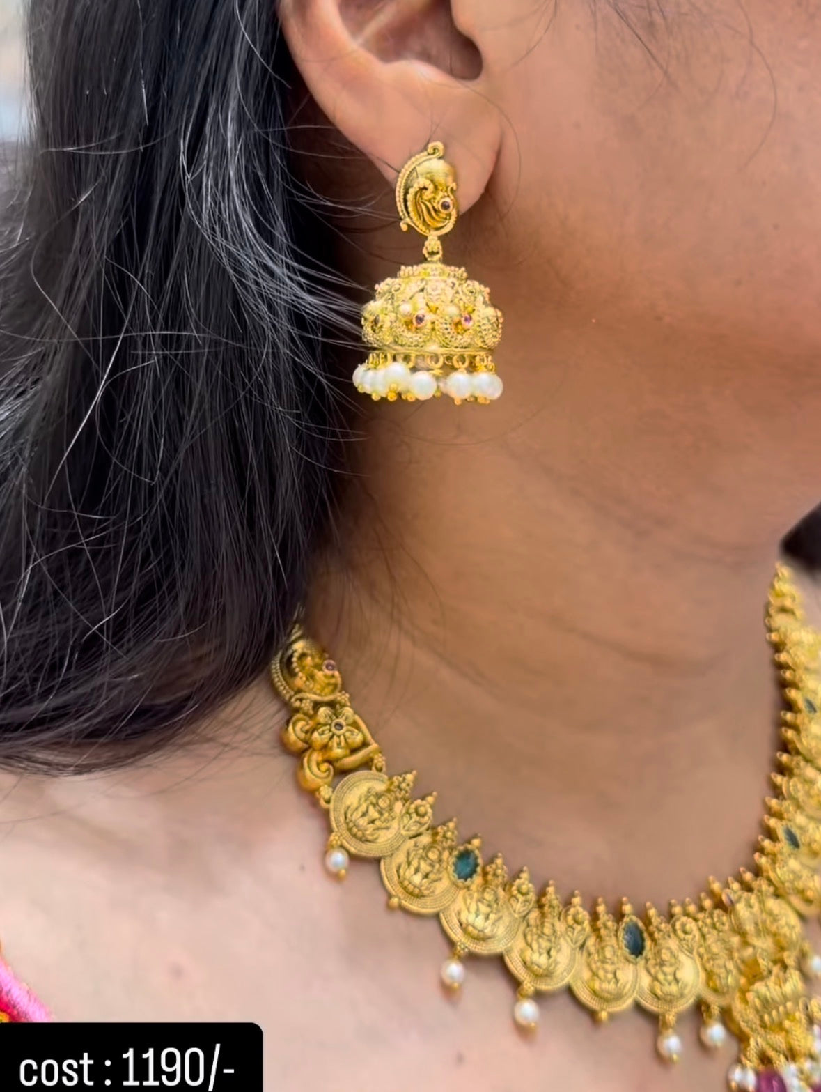 Beautiful Lakshmidevi Kasula Necklace