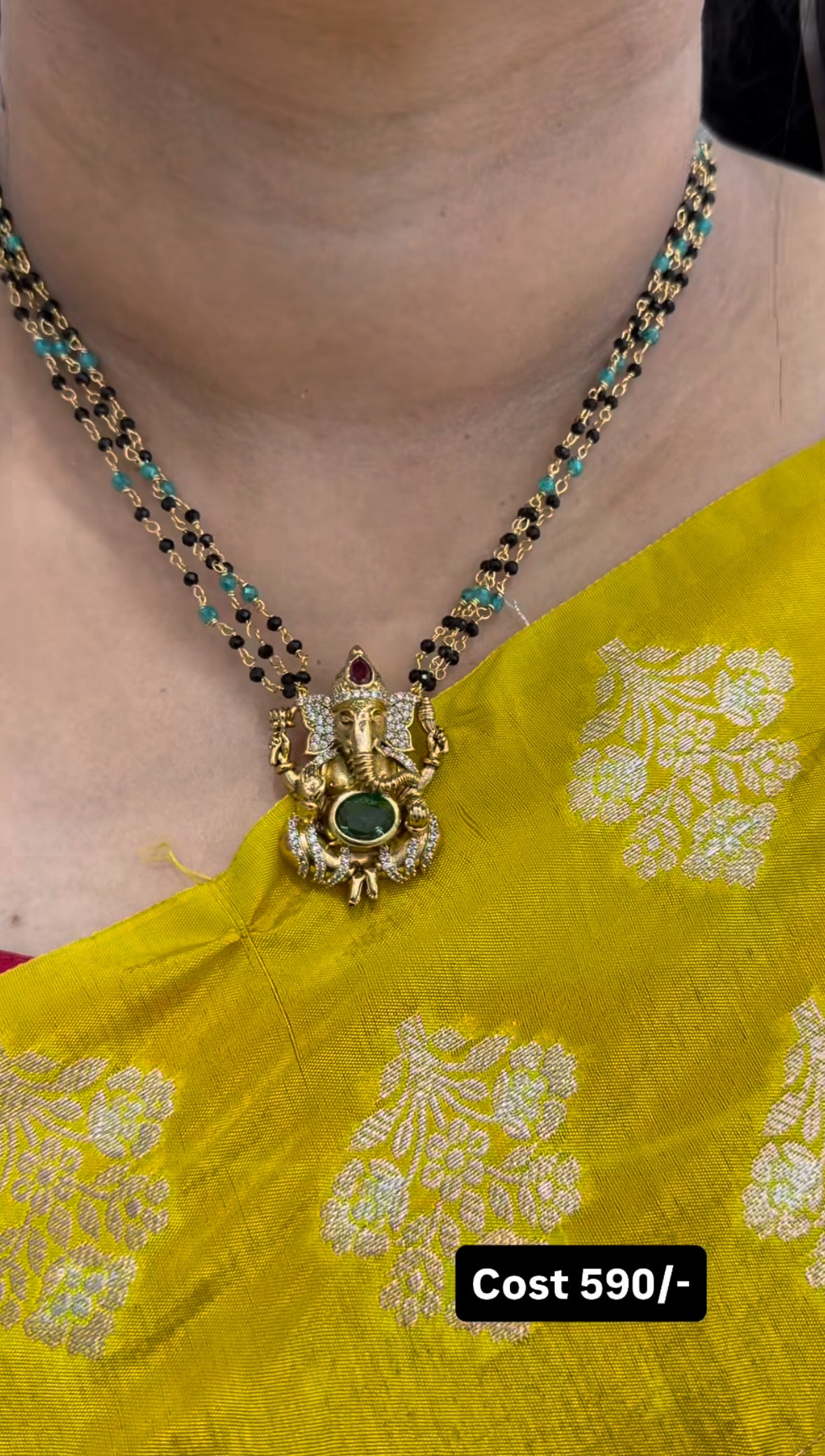Beautiful ganesh blackbeads