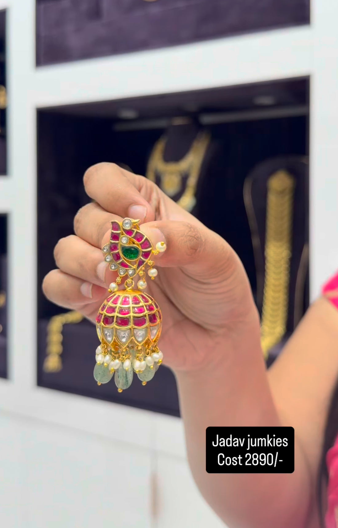 Beautiful premium jadav stone jumkies