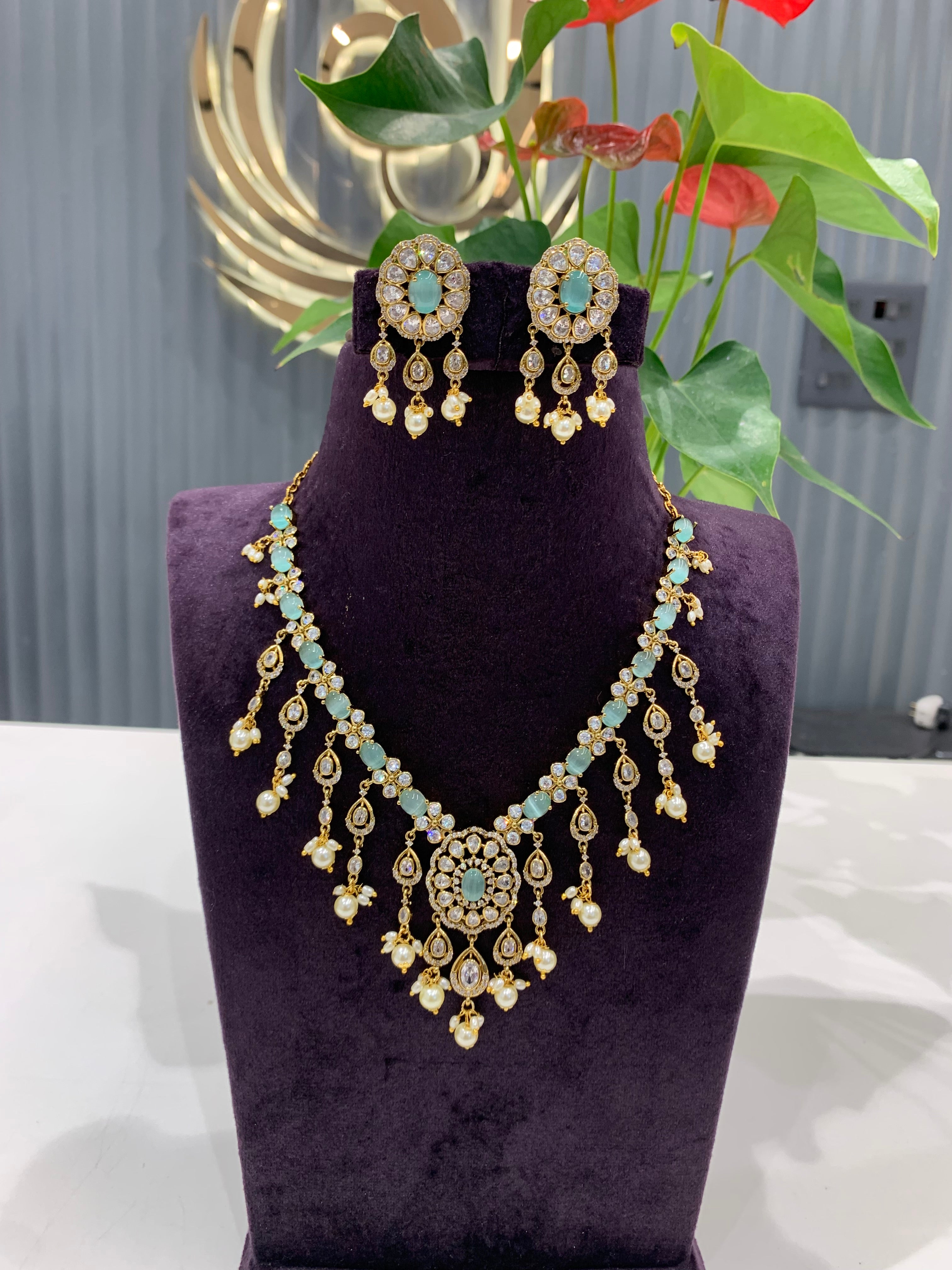 Beautiful party  wear necklace