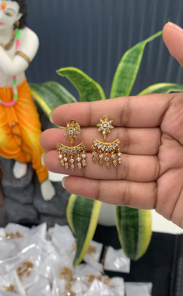 Beautiful 2 in 1 earrings