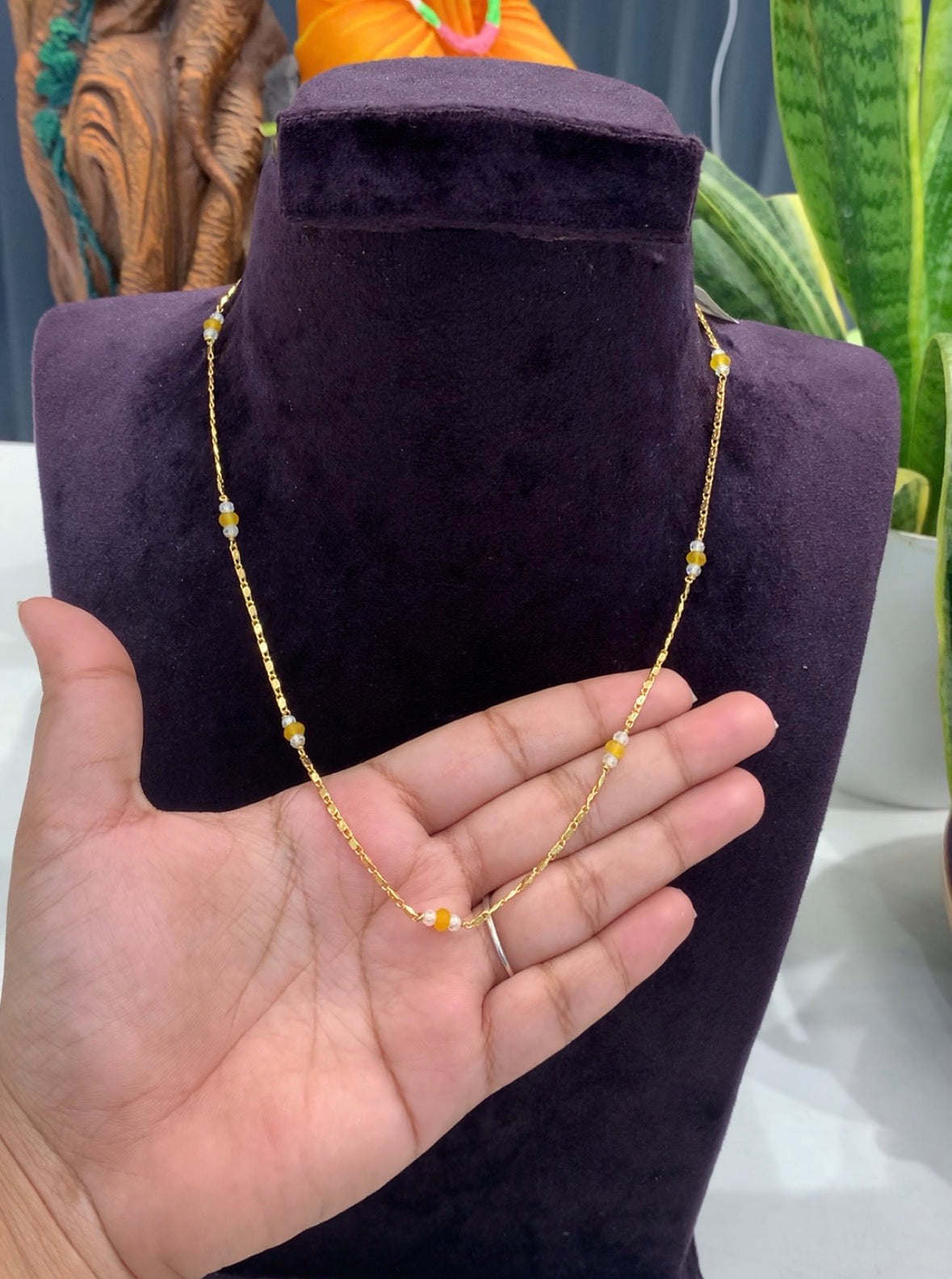 Beautiful Customised Handmade Simple Chain (18inches)