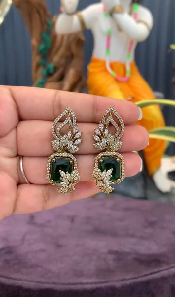 Beautiful Greenstone Earrings