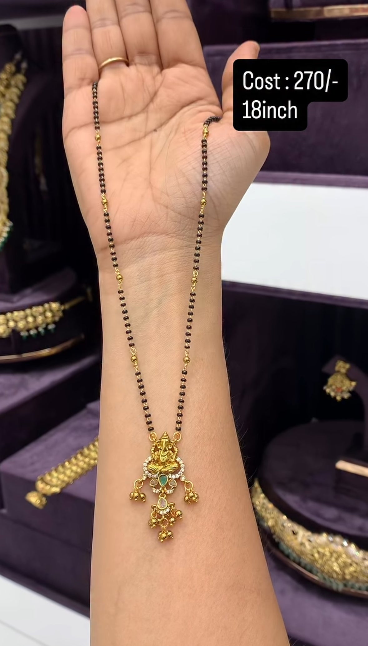 Beautiful ganesh blackbeads