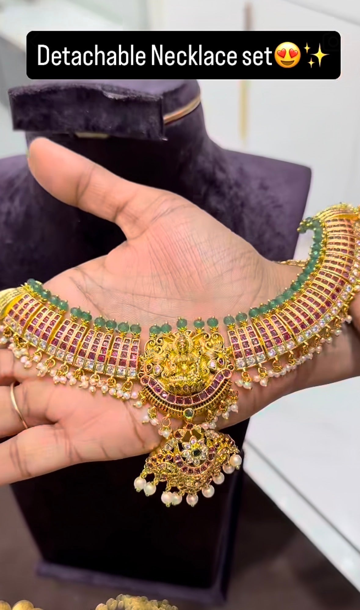 Beautiful kanti style necklace