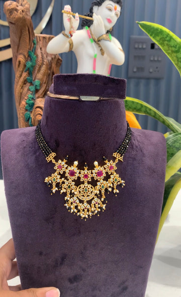 Beautiful 4 line customised blackbeads chocker