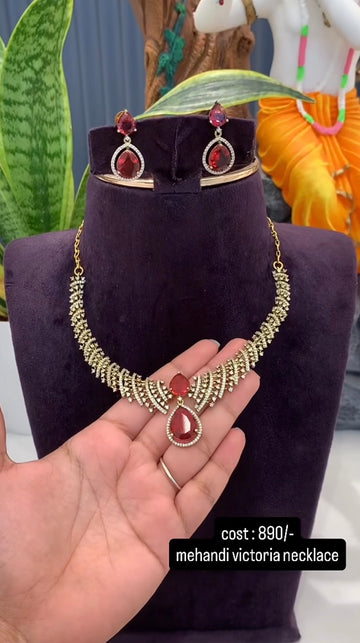 Beautiful red stone necklace