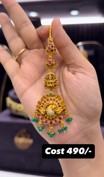 Beautiful 3D peacock tikka