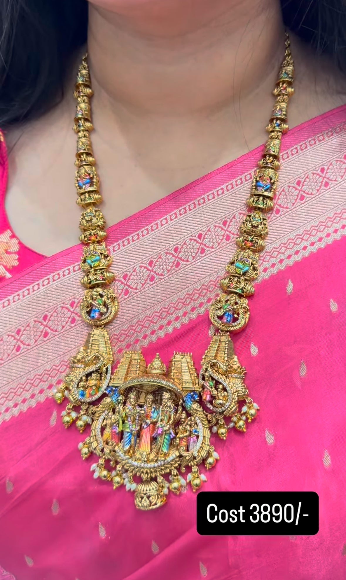 Beautiful meenakari long haram