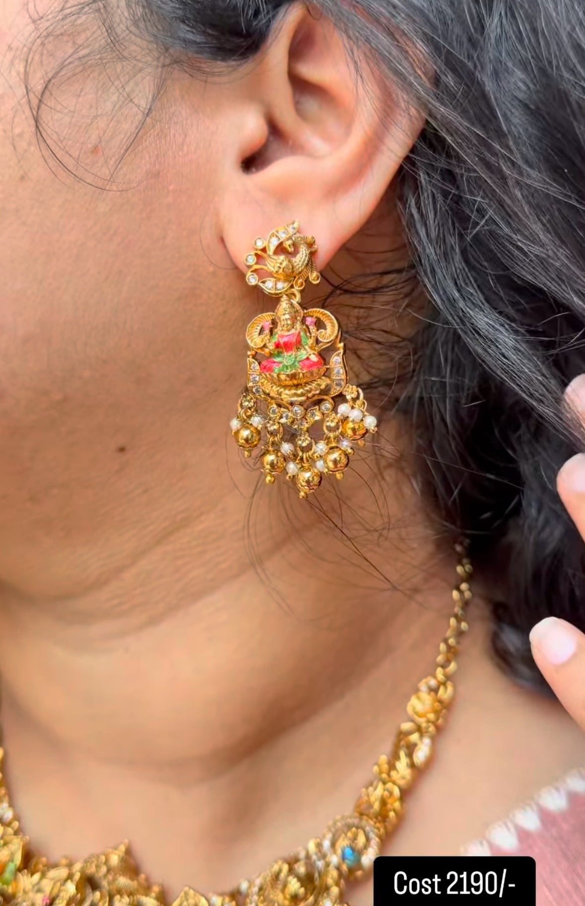 Beautiful meenakari necklace