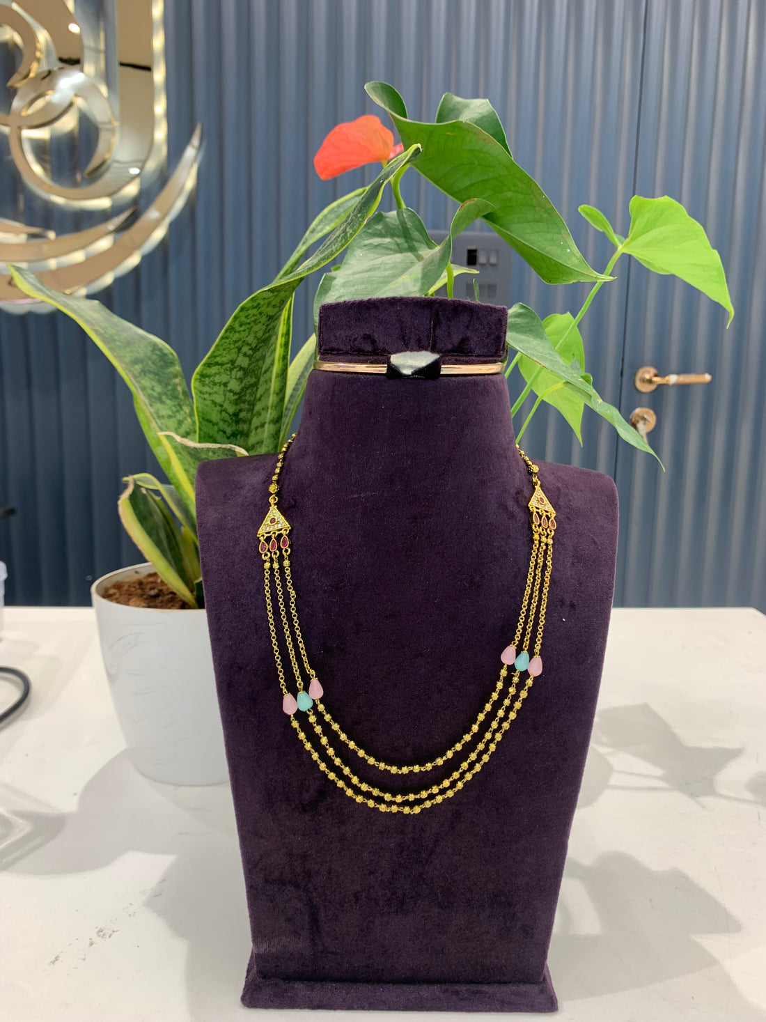 Beautiful customised mehandhi polish step chain