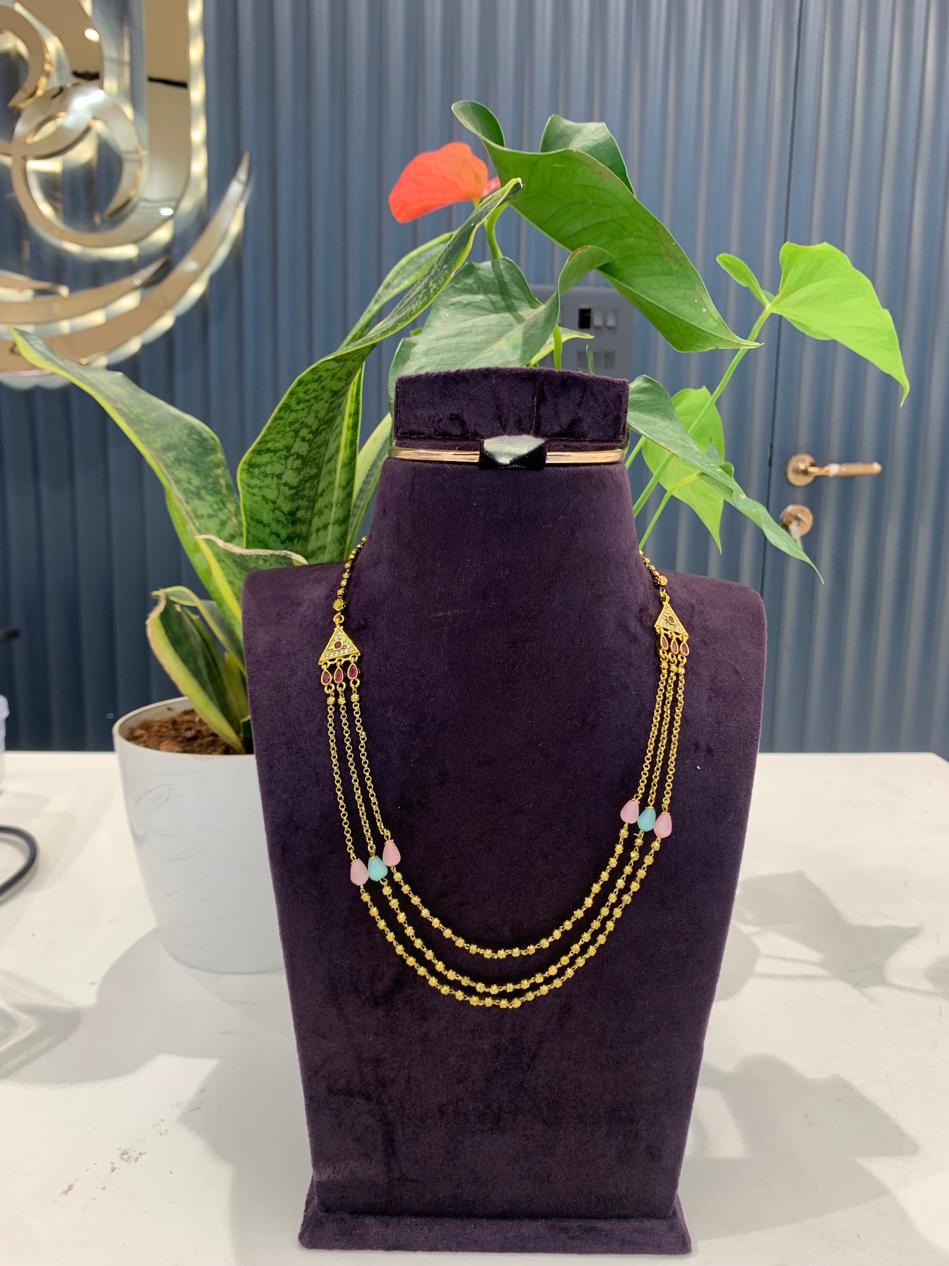 Beautiful customised mehandhi polish step chain