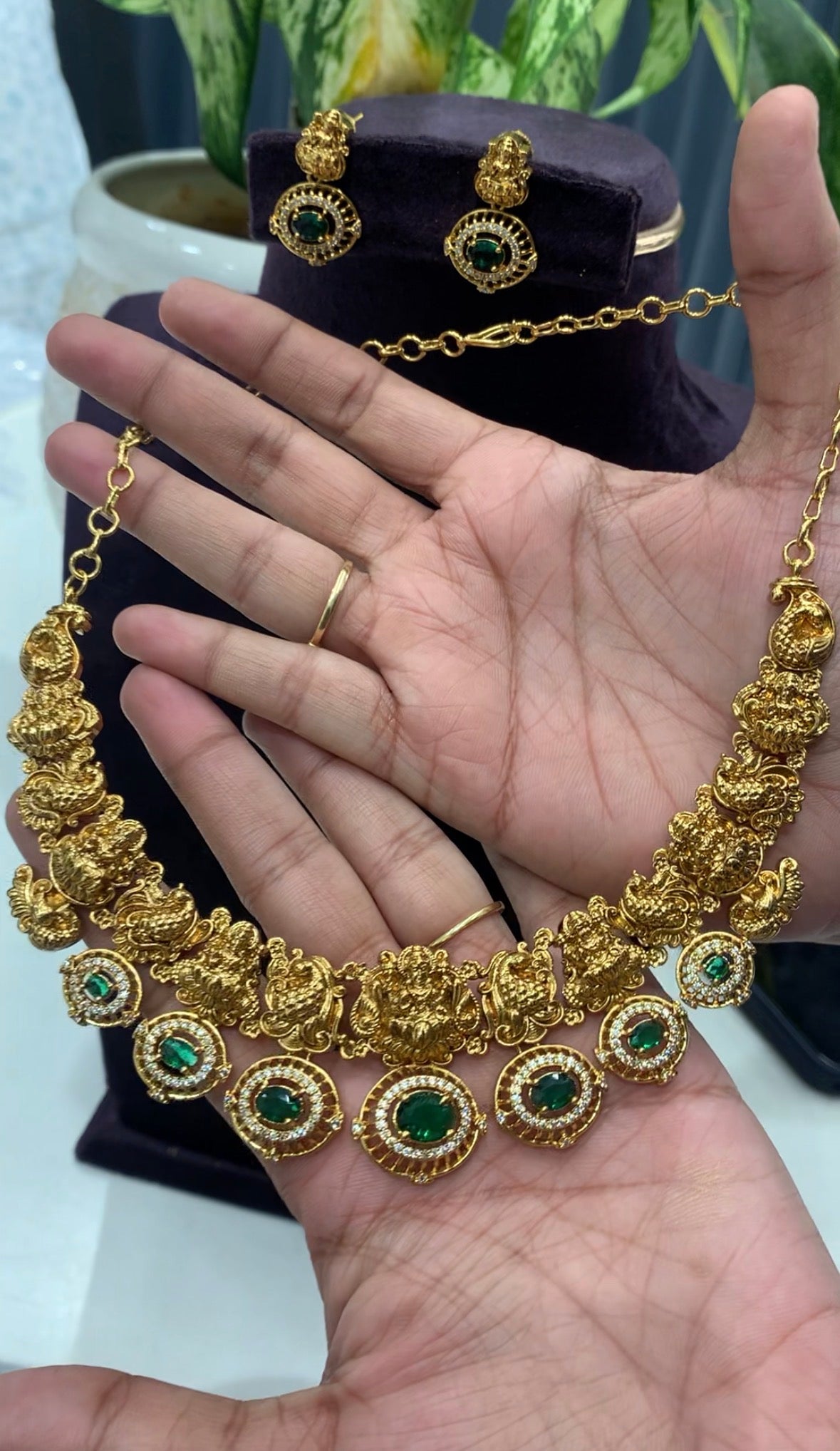 Beautiful nakshi traditional necklace