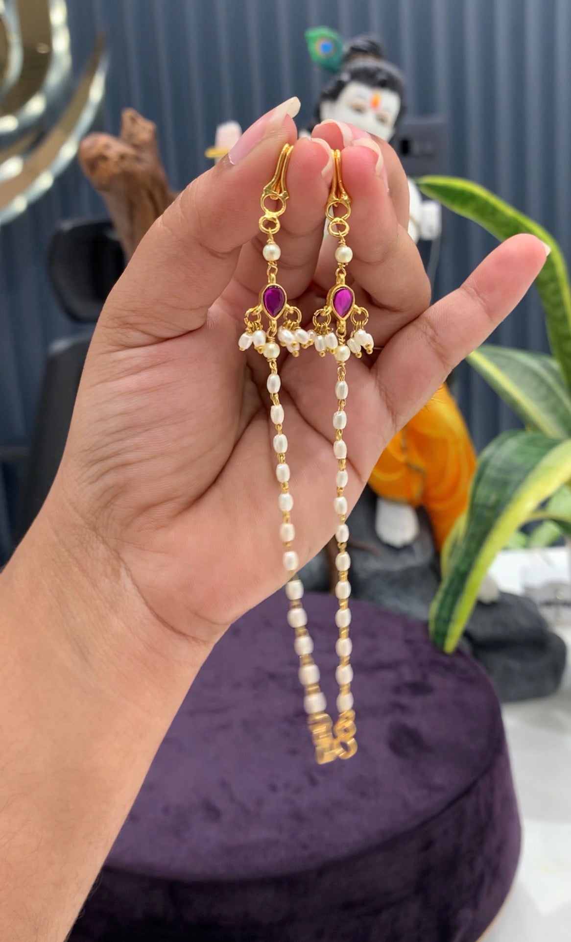 Beautiful customised jadav drop matilu