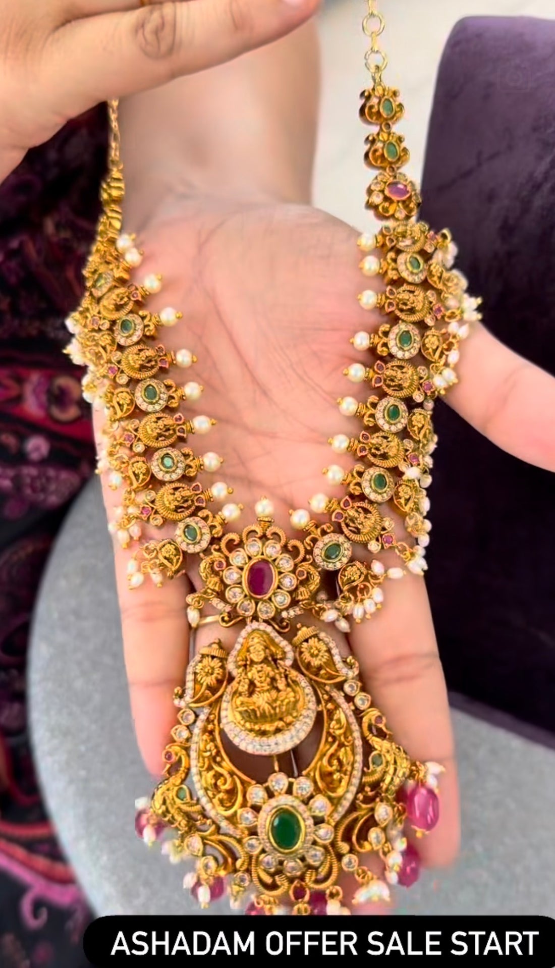 Beautiful customised nakshi necklace @ashadam offer price