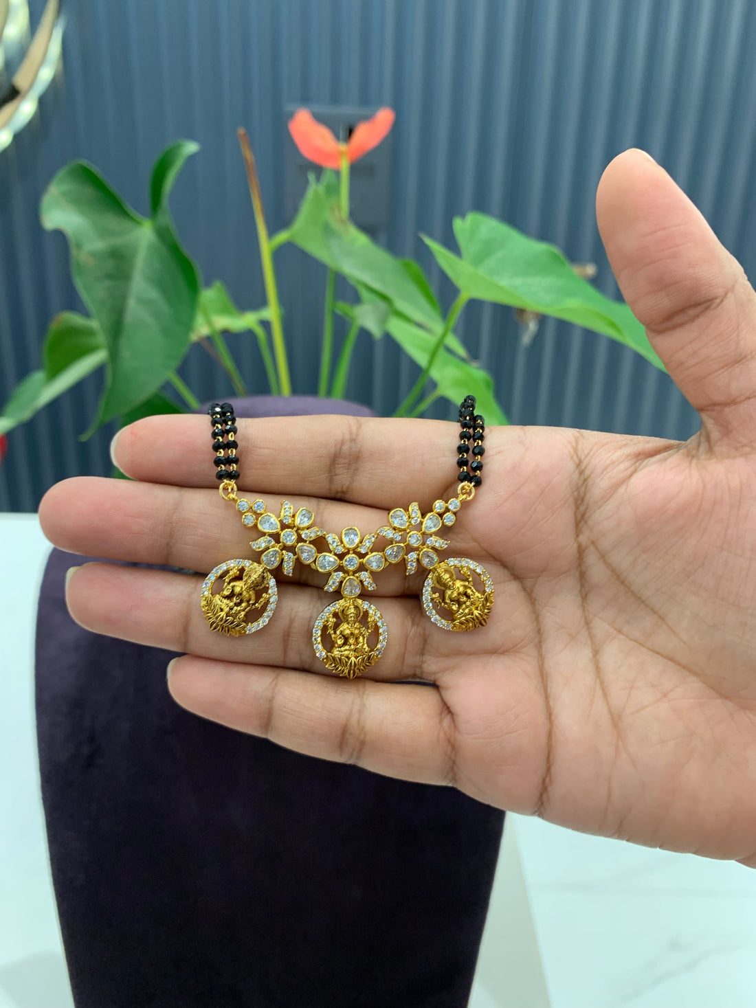 Beautiful 24 inch Long black beads