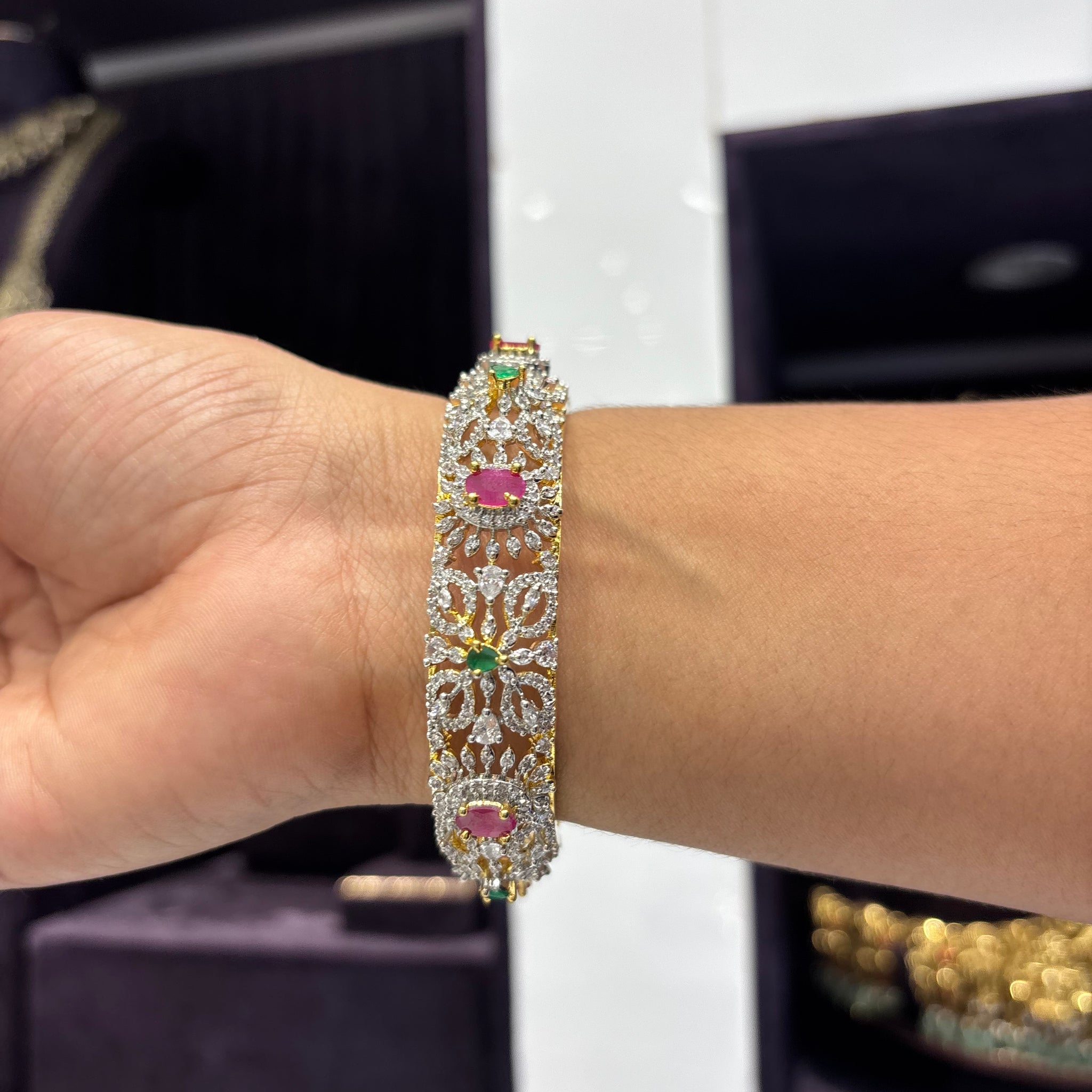 GJ Multi Stone Bangles