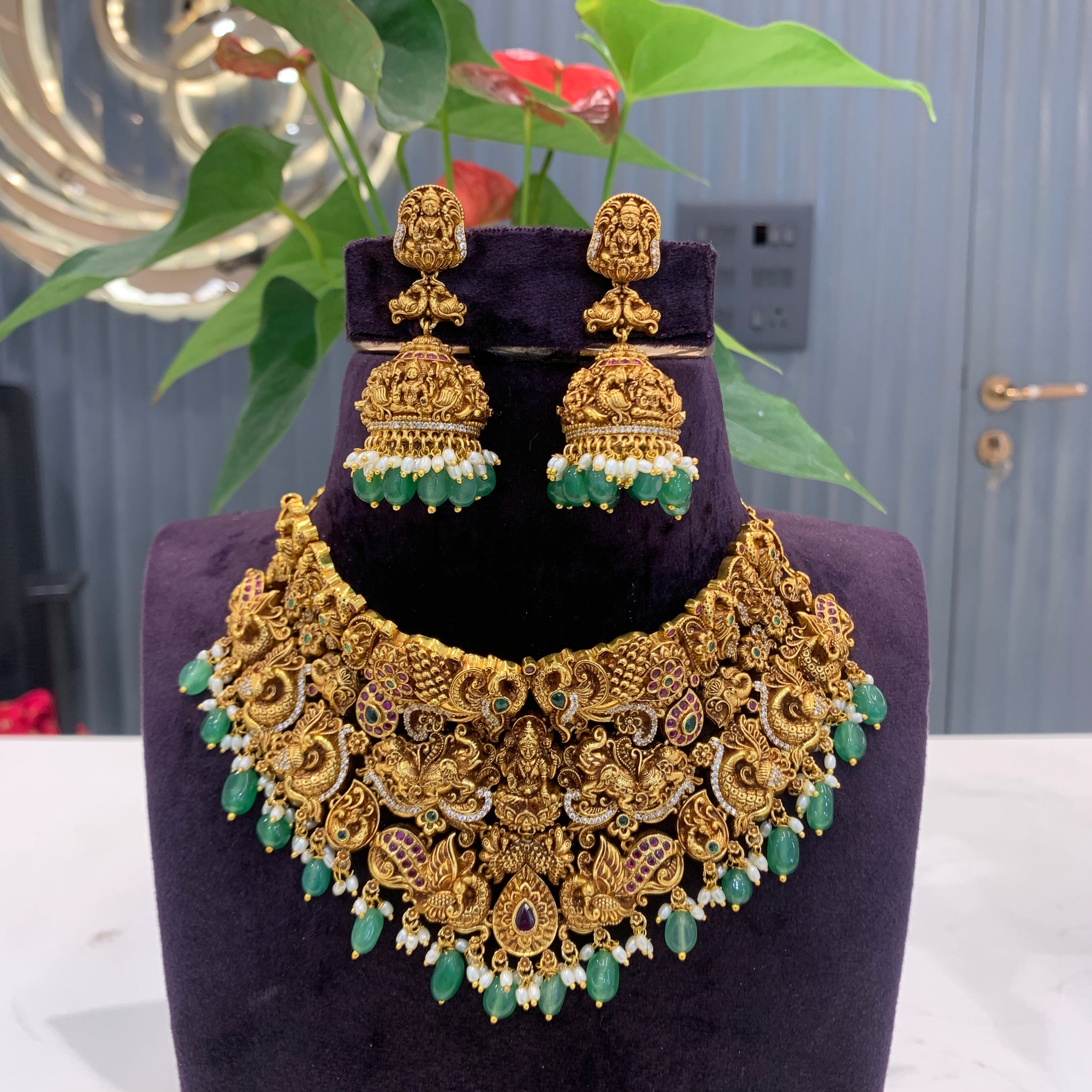 Beautiful nakshi 3D heavy  chocker set