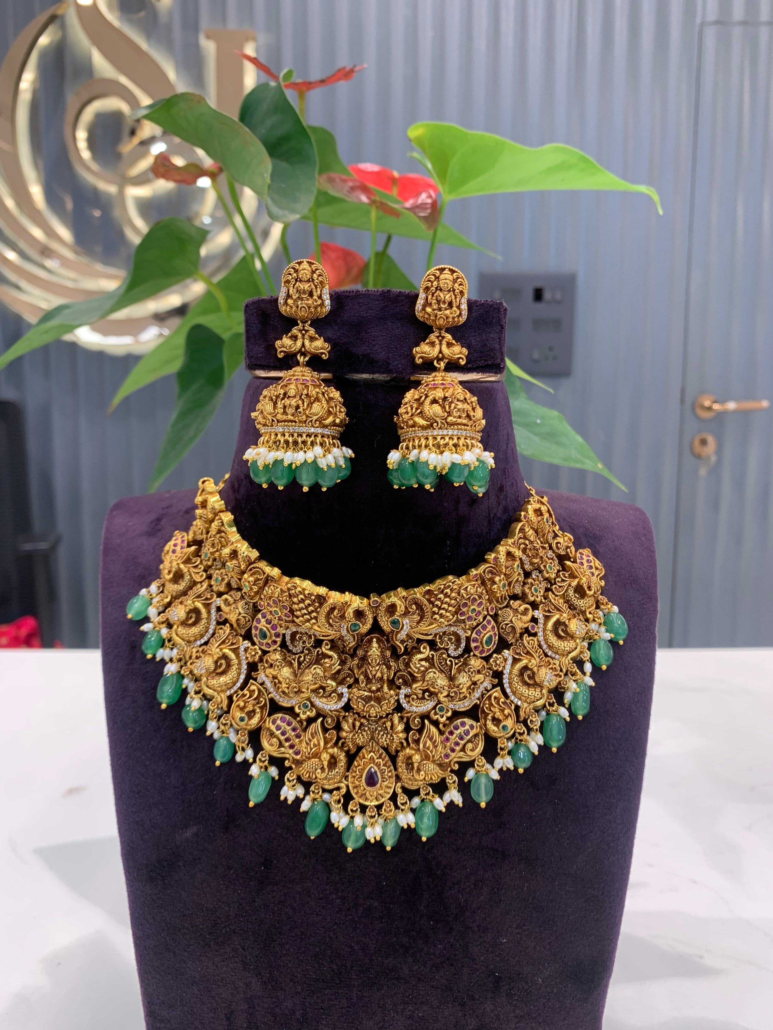 Beautiful nakshi 3D heavy  chocker set