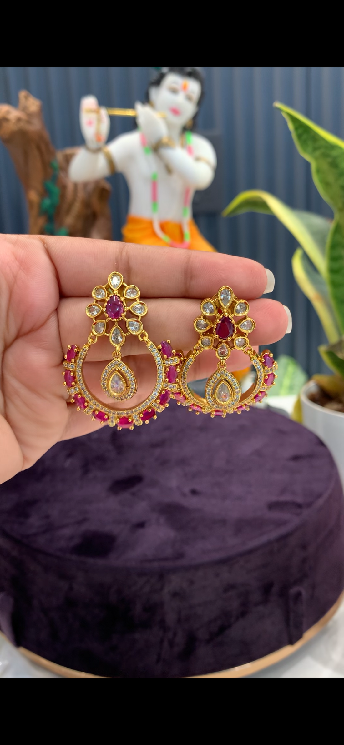 Beautiful ruby chandbalis