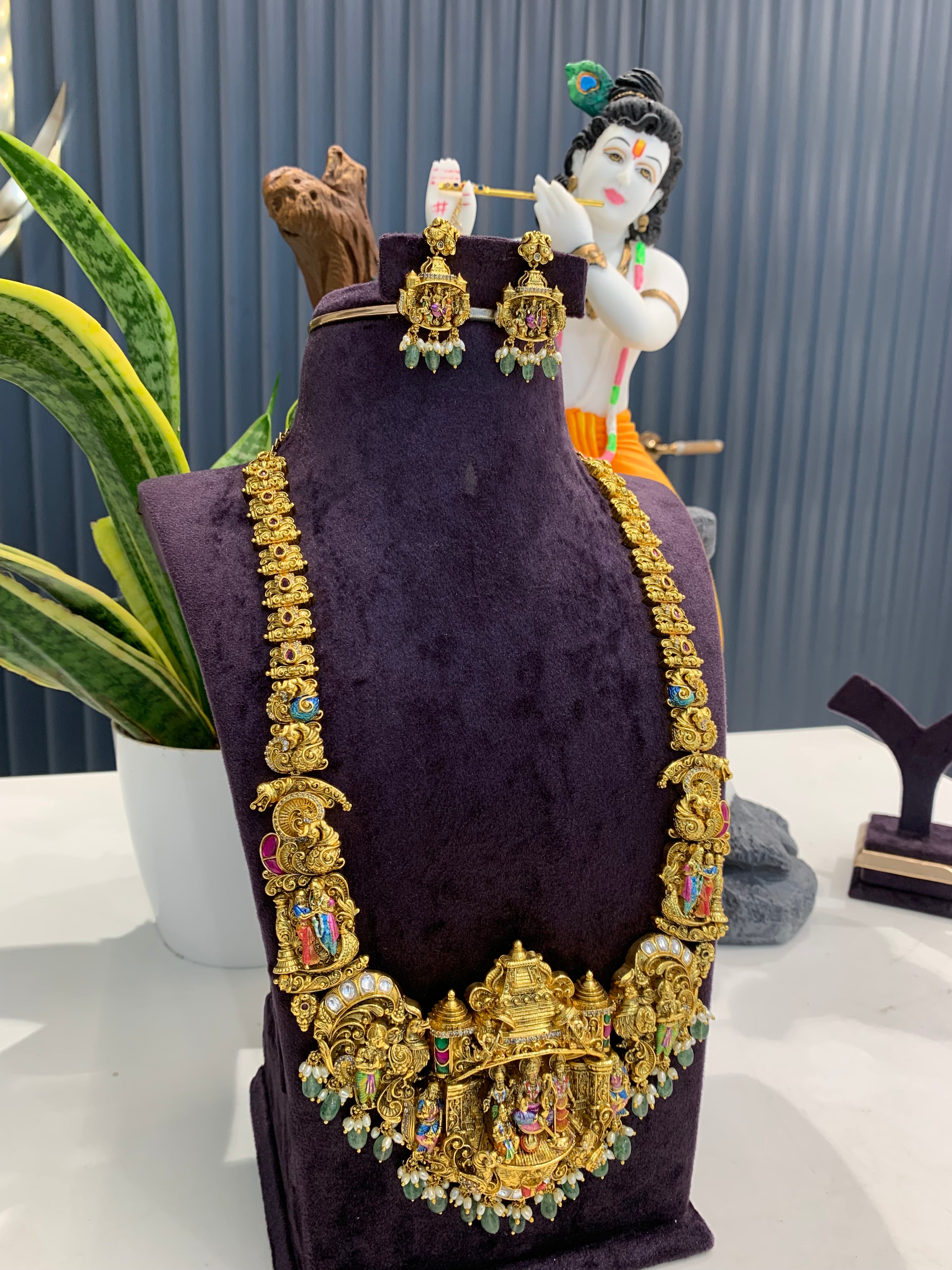 Beautiful meenakari long haram