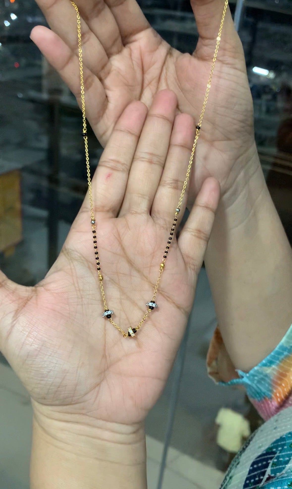 Beautiful fancy blackbeads 16-18 inchs