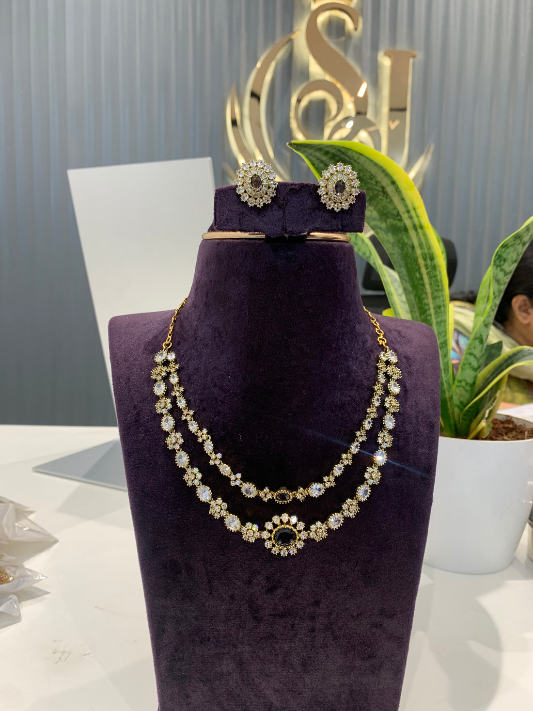 Beautiful double step necklace