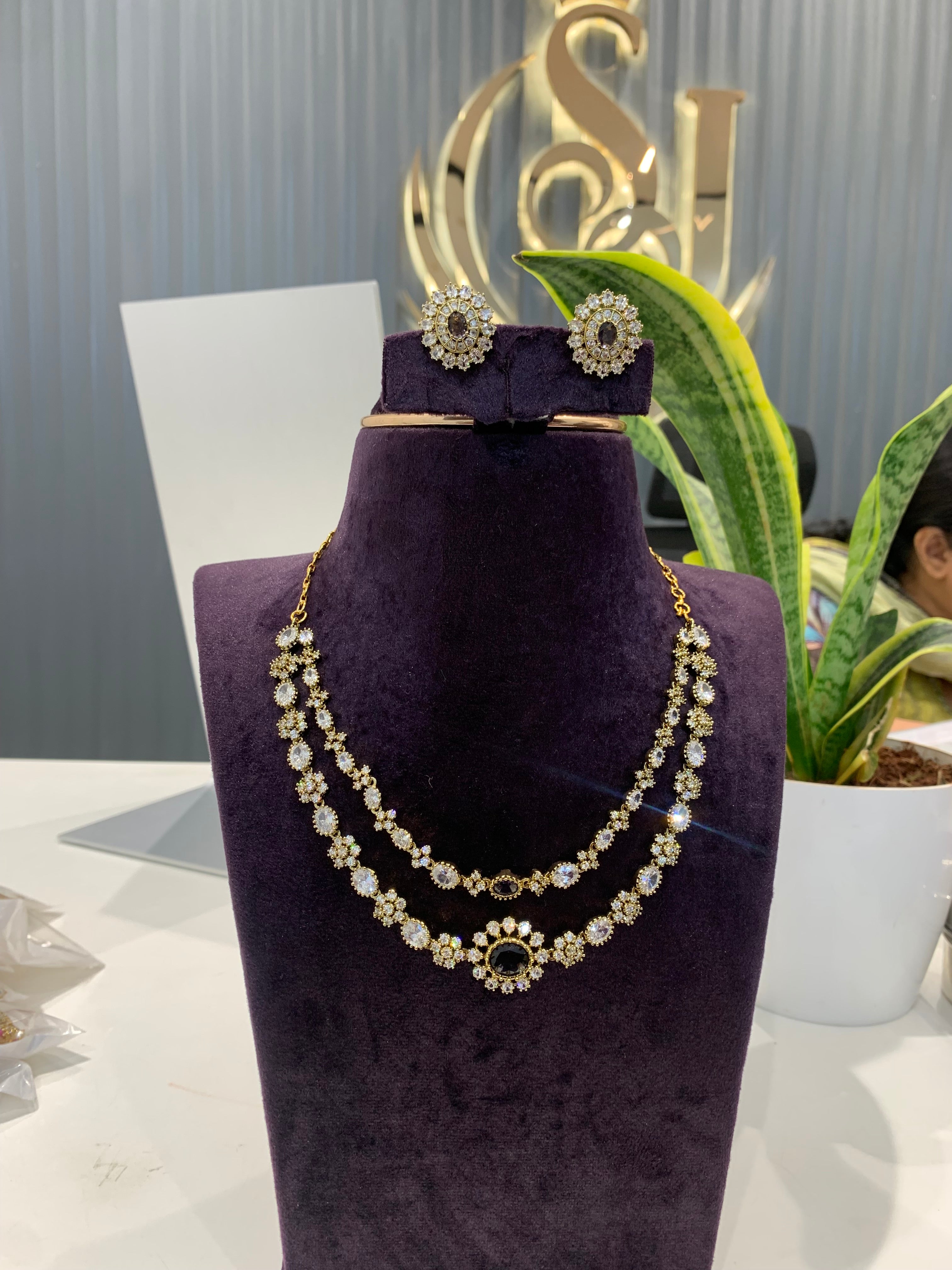 Beautiful double step necklace