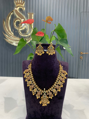 Beautiful ram parivar necklace