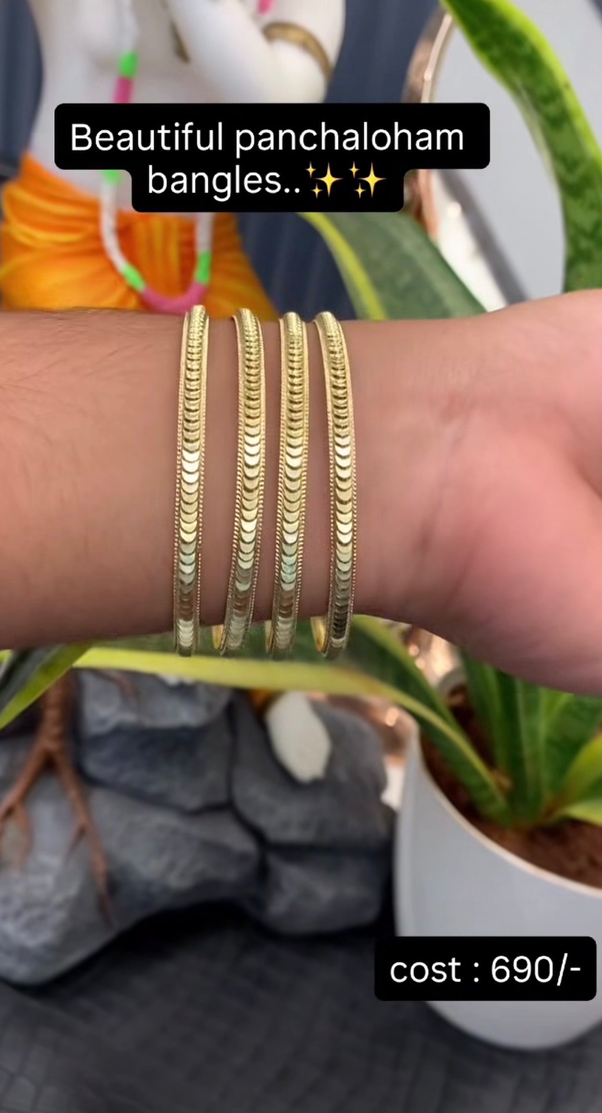 Beautiful panchaloha bangles