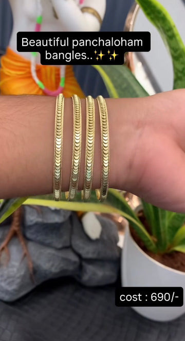Beautiful panchaloha bangles