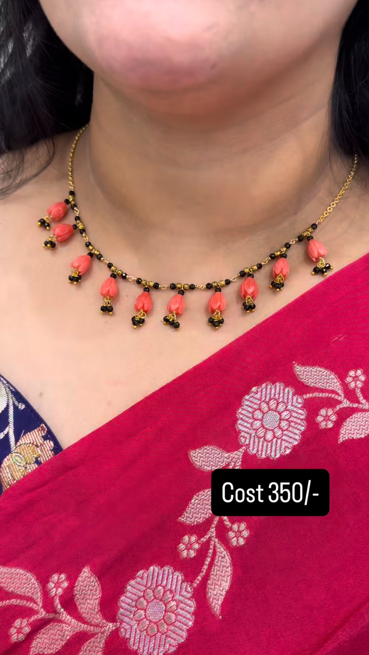 Beautiful thulip beads blackbeads