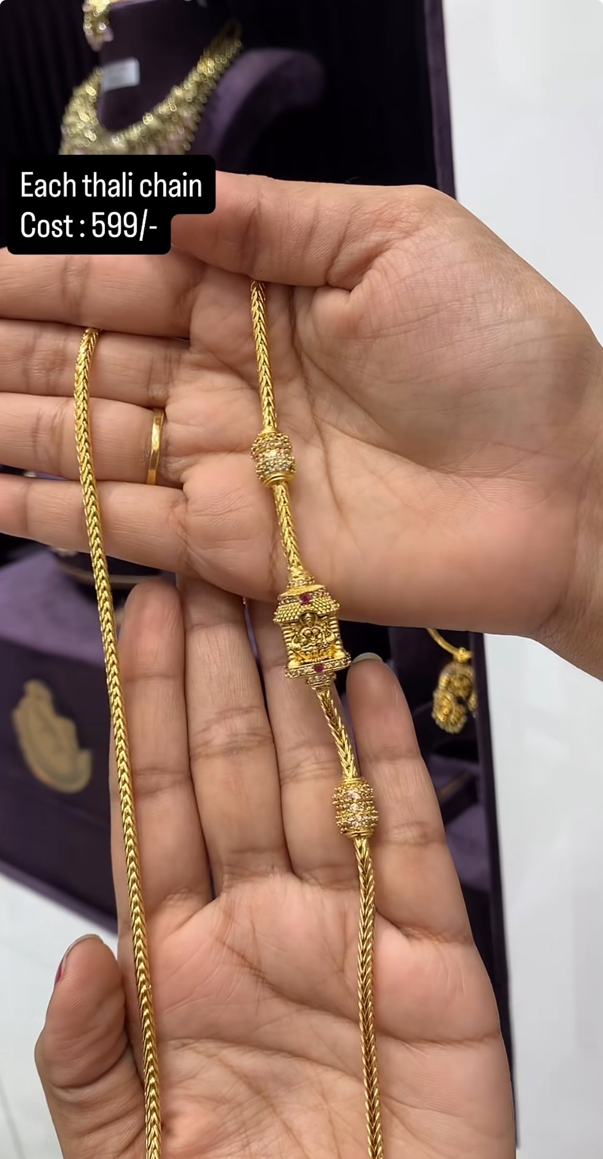 Beautiful thali chain 24 inchs and hook