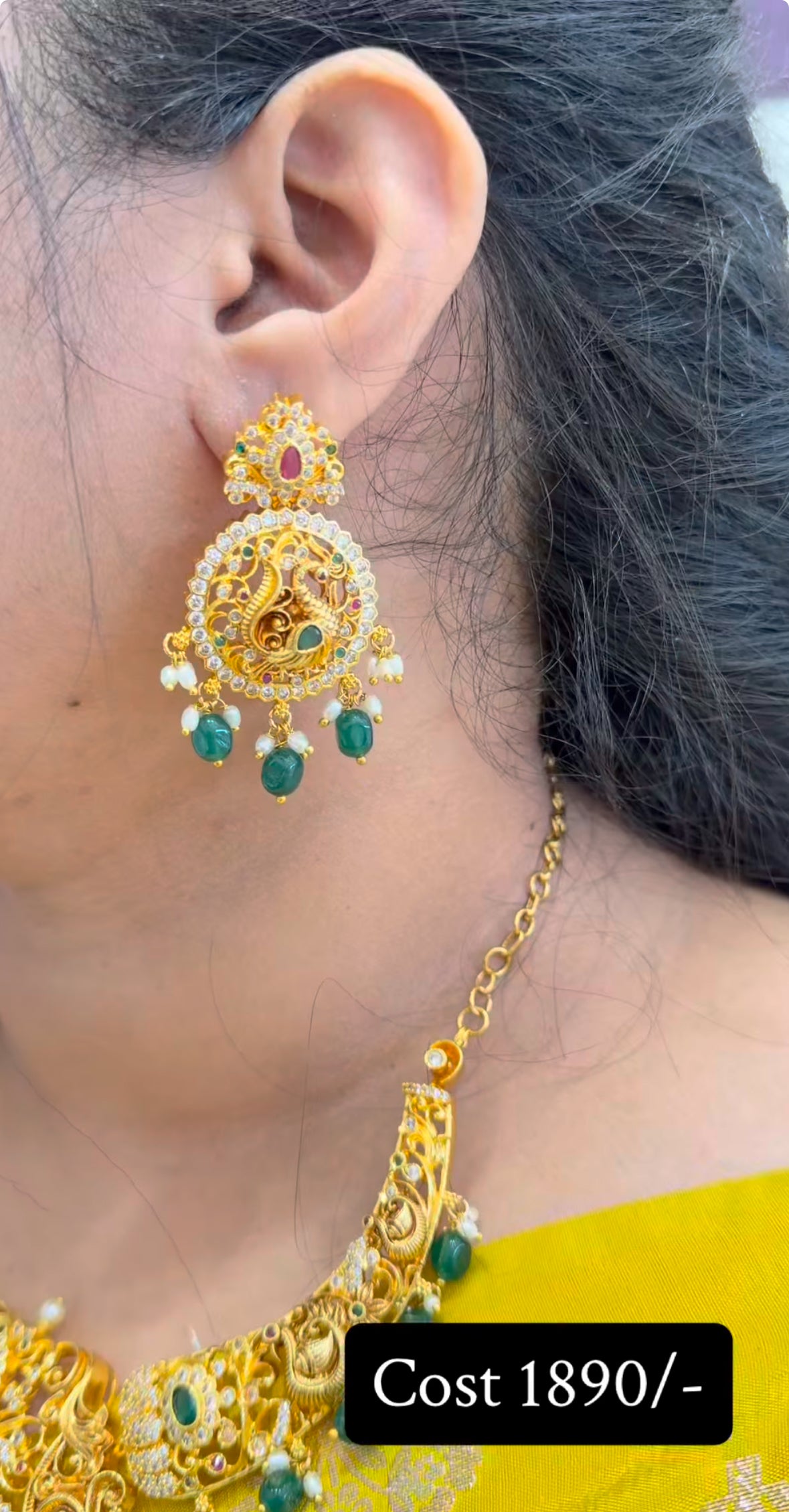 Beautiful kanti pattern necklace