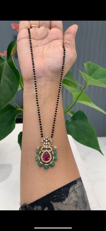 Beautiful Locket with Black beads